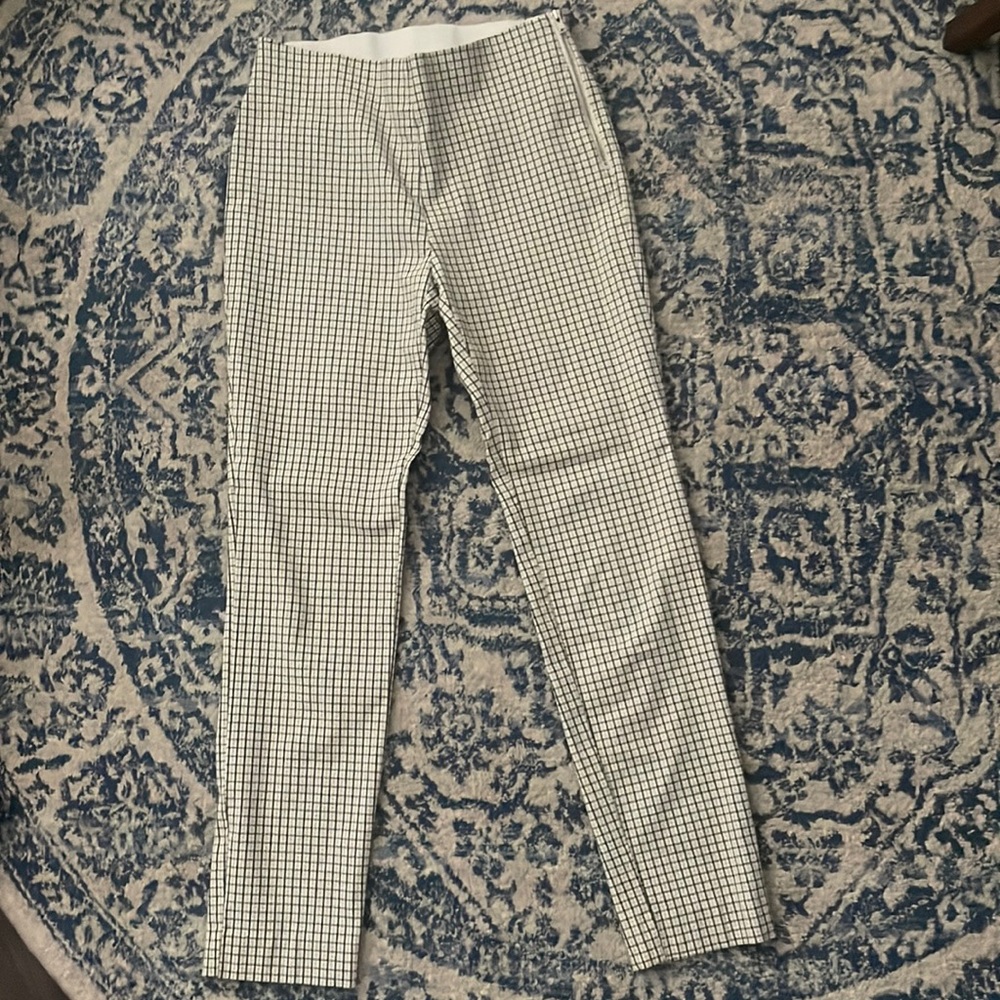 green checkered slacks